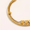 Trendy Double-layer Stainless Steel Chain Heart Bracelet For Men