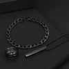 3pcs/set Fashionable Stainless Steel Pendant Necklace + Bracelet + Ring Set, Men's Casual Jewelry Accessories