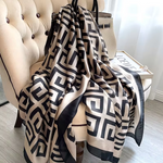 Load image into Gallery viewer, 180x90 Cm Large Silk Soft Scarf Women Stylish Print Long Shawl Handkerchief Summer Elegant Travel Wrap Hot
