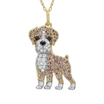 Load image into Gallery viewer, Exquisite and Cute Schnauzer Dog Pendant Necklace for Women Elegant Pet Puppy Jewelry Animal Accessories Dog Lovers Gift
