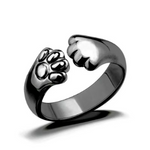 Load image into Gallery viewer, Hot Popular Cute Animal 925 Sterling Silver Jewelry Fashion Personality Cat Claw Temperament Exquisite Opening Rings R090
