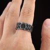 1pc Men's Retro Stainless Steel Ring Wedding Rings Jewelry Gifts For Men