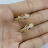 2021 Fashion Snake Glasses Zircon Earrings Ladies Fashion Round Snake Earrings CZ Zircon Snake Earrings Jewelry Gifts Gifts