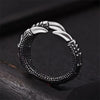 1pc Stainless Steel Vintage Ring, Punk Rock Dragon Claw Adjustable Opening Ring