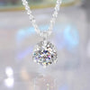 Moissanite Eternity Necklace for Women 925 Silver Luxury Wedding Necklace, Perfect for Mother's Day & Valentine's Day Gifts