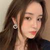Korean Original Bling Crystal Geometry Exquisite Earrings for Women 2022 New Fashion Statement Earrings Party Jewelry Female