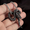 1pc Snake Necklace, Stainless Steel Jewelry For Men Women Couples