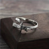 1pc Retro 925 Sterling Silver Ring With Shape Of Fantasy Sword, Adjustable Open Ring, Men's Vintage Jewelry