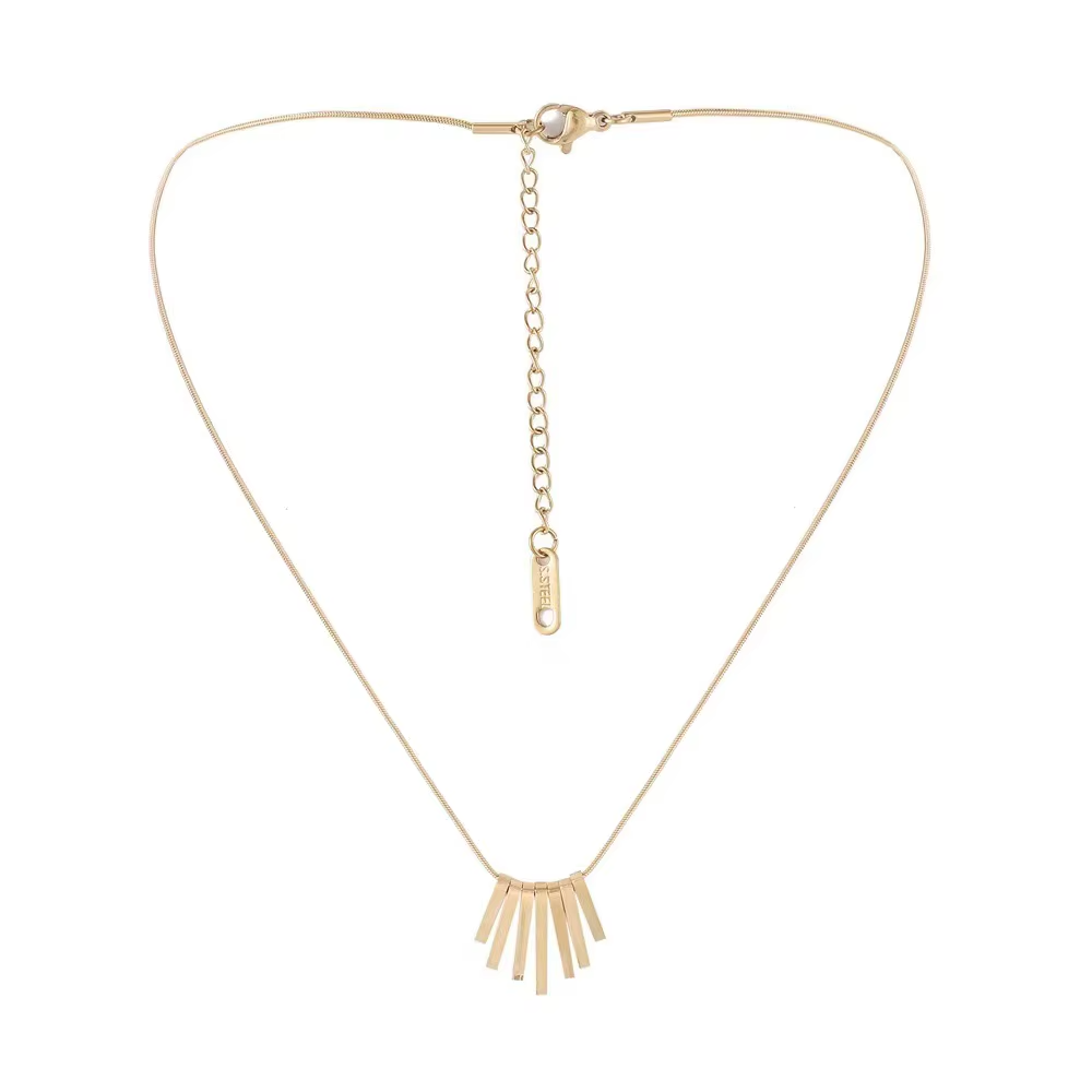 Stainless steel chain classic pendant cool necklace for women lady hip pop jewelry accessories gifts