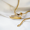 Miami Multiple Design Rhinestone Alloy Pendant Necklace Men Hip Hop Chain Jewelry