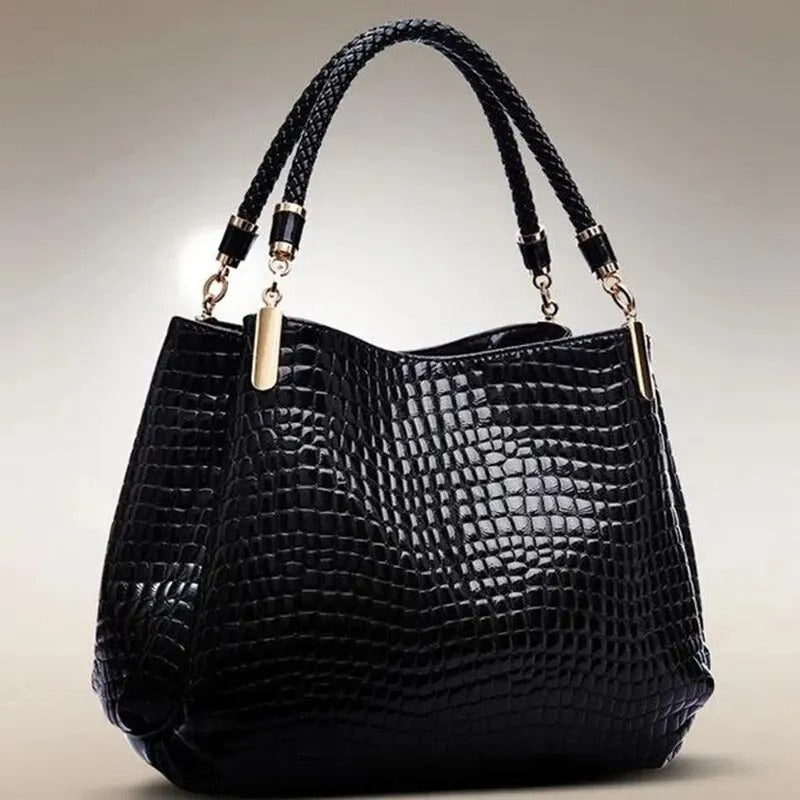 Women's Bag Large Capacity Tote Daily Commute Women's Shoulder Bag Crocodile Pri