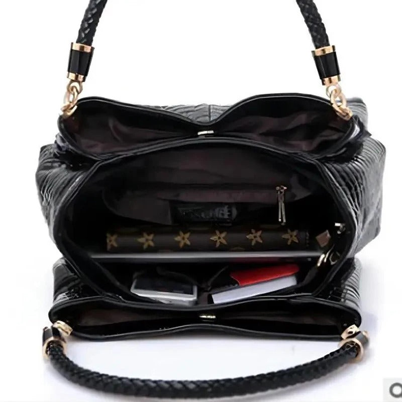 Women's Bag Large Capacity Tote Daily Commute Women's Shoulder Bag Crocodile Pri