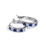 Load image into Gallery viewer, New Arrival 925 Sterling Silver pendientes Fashion Round Circle Clear Mosaic CZ Zircon Stud Earrings for Women Jewelry brincos
