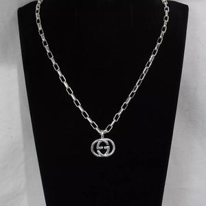 stainless steel double necklace