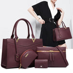 Load image into Gallery viewer, American fashion women's bags, cross-border handbags, large-capacity four-piece sets, cross-body bags, large bags, medium bags
