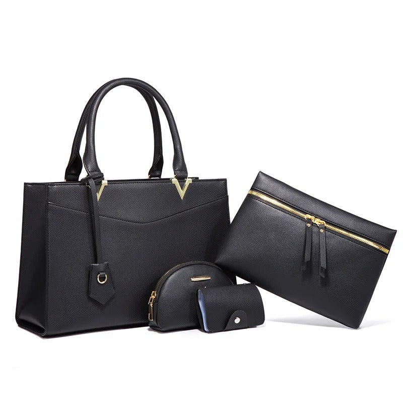 American fashion women's bags, cross-border handbags, large-capacity four-piece sets, cross-body bags, large bags, medium bags