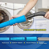 2 Pieces Dryer Vent Cleaner Kit, Dryer Lint Vacuum Attachment and Flexible Dryer Lint Brush, Vacuum Hose Attachment Brush, Blue