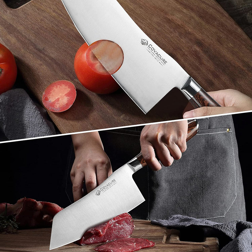 Meat Cleaver Knife, 7inch Kitchen Knife Household Slicing Knife Meat Knife  Ladies Knife Sharp Kitchen Cleaver Vegetable Knife Cooking Tools