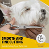 7.0" Curved Dog Grooming Scissors Professional Curved Blade Dog Hair Scissors Pet Grooming Scissors with Straight Handle Hair Trimming Shears for Dog,Cat,Pets (Twin-Tail)