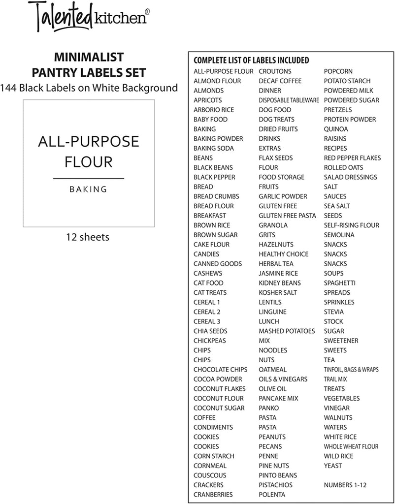 Food Storage Labels | Food Storage Stickers | Radiance Ready