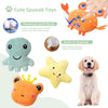 Dog Chew Toys for Puppy 30 Pack, Puppy Chew Toys for Teething, Interactive Dog Squeaky Rope Toys for Boredom and Stimulating, Pet Plush Squeaky Toys for Puppy/Small/Medium Dogs