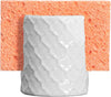 Sponge Holder for Kitchen Sink, Enbossed Ceramic Porcelain Cup for Sponges, Rustic Farmhouse Decor, White