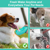 Dog Water Bottle, Leak Proof Portable Dog Water Bottle for Walking Dog Water Dispenser with Drinking Feeder for Pets Outdoor, Travel, Hiking Food Grade Plastic(19Oz, Blue)