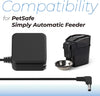Automatic Pet Feeder Power Supply Compatible with Petsafe Healthy Pet Simply Feed Cat Dog Feeder Power Adapter Pet Safe Food Dispenser Charger Automatic Pet Feeder Replacement Part